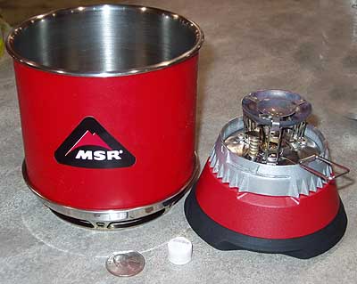 integrated canister stove