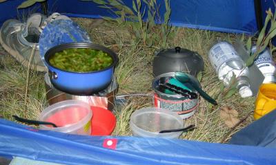 GSI Bugaboo Pot with stew