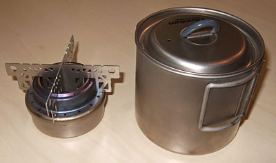 Ultralight Multi-Fuel (Alcohol/Esbit/Wood) Cooking Systems from Evernew and Trail Designs ...