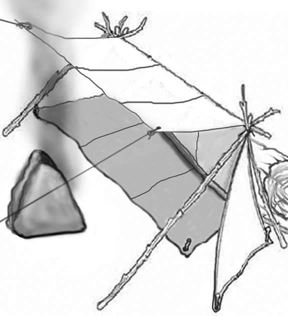 Reader Tips: Best Way to Pitch a Tarp with Fewest Stakes or Guylines - 2