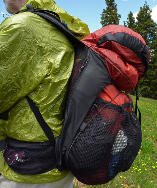 ultralight frameless backpack