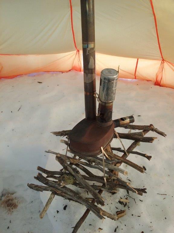 Stove Sitting Pole Snow Pit, Backpacking Wood Stove for Alpine/Snow Camping Part 3 Tim Clarke