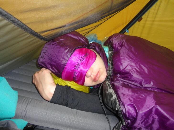 Backpacking the Marvel Pass Trail - sleeping in an Englightened Equipment Prodigy Quilt.