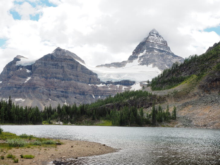 Backpacking Mount Assiniboine: Cerulean Lake.