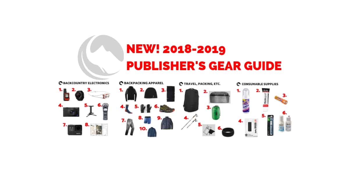 Publisher's Gear Guide (2019) - Backpacking Light
