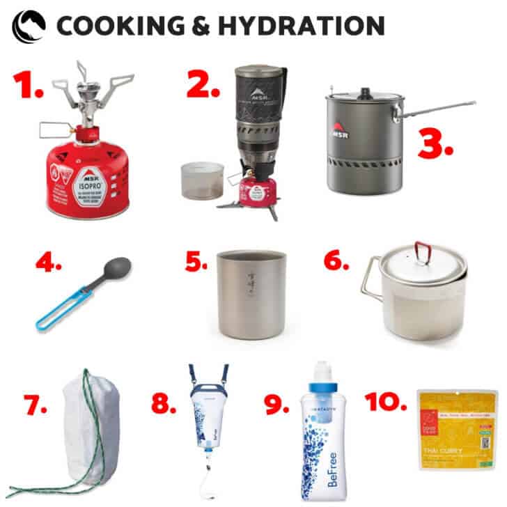 cooking and hydration