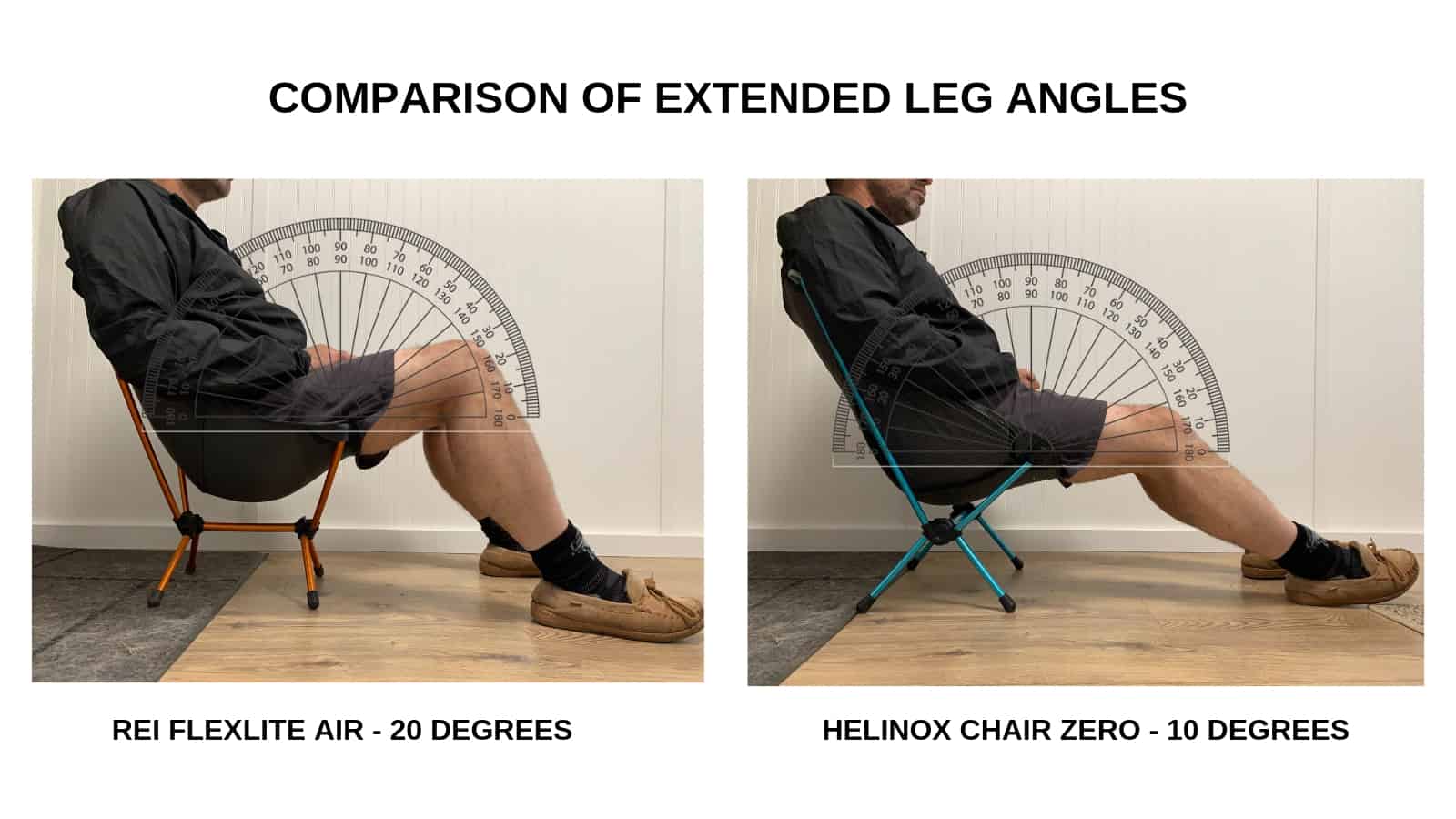 helinox chair zero vs rei flexlite air chair leg angle