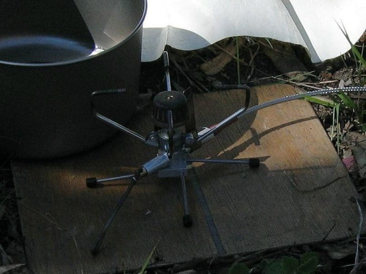 a modified brunton stove stand