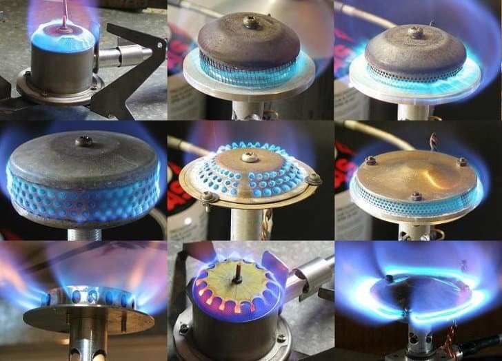 9 different DIY burner heads