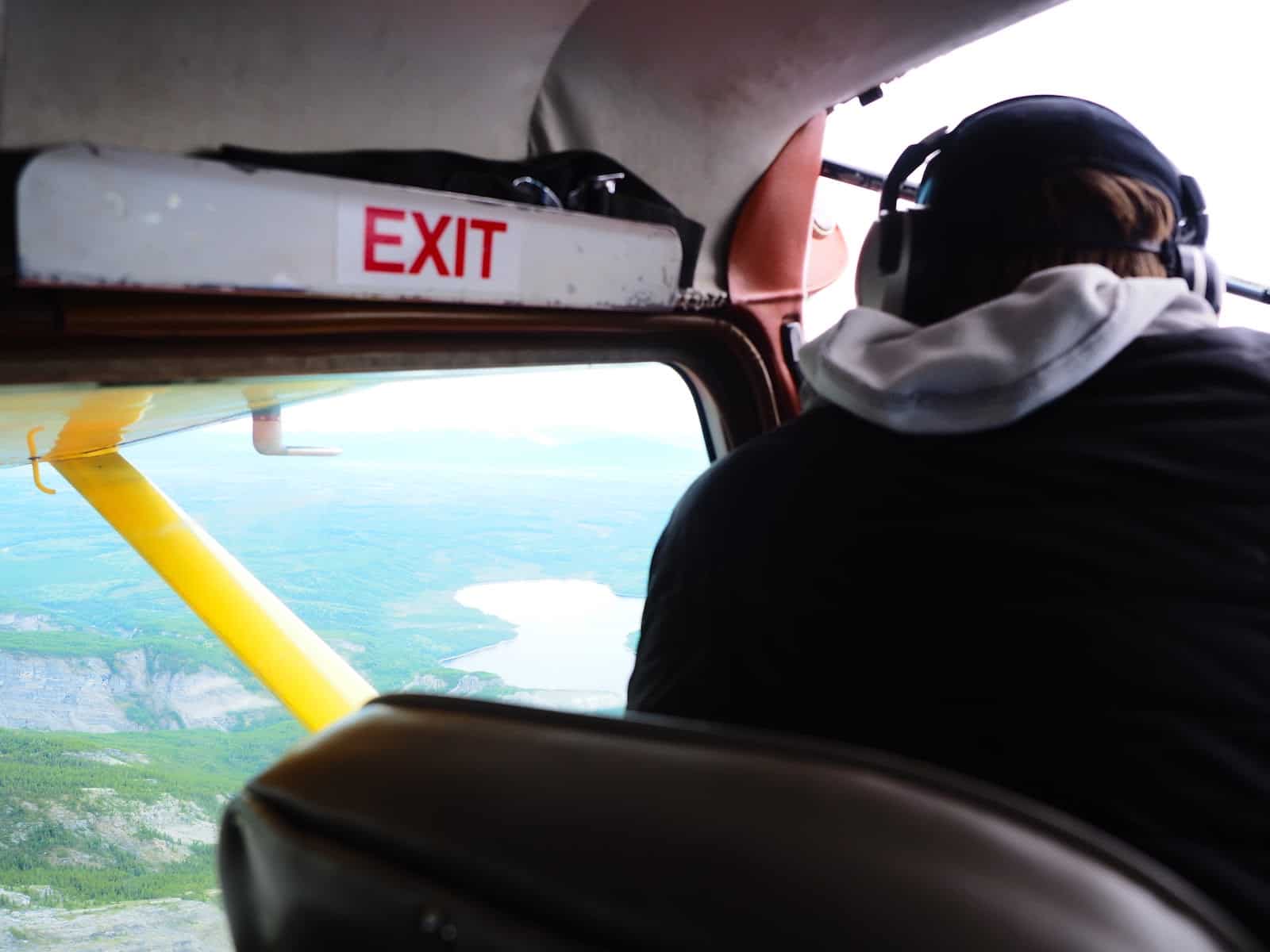 Nahanni River by Canoe: The pilot scouting a route.