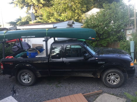 Nahanni River by Canoe: The truck paced for the next expedition