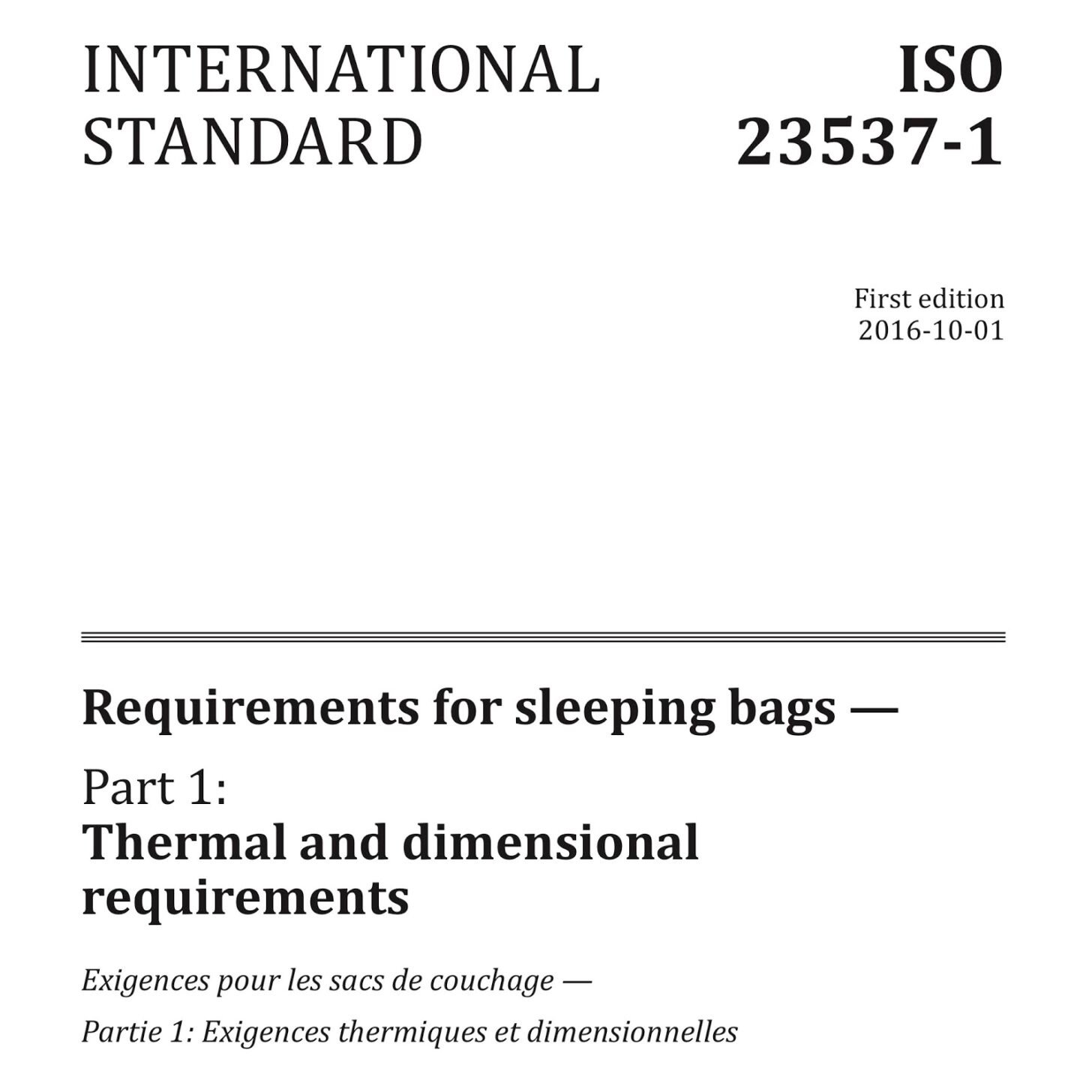 Standards Watch Sleeping Bag Temperature Ratings Backpacking Light