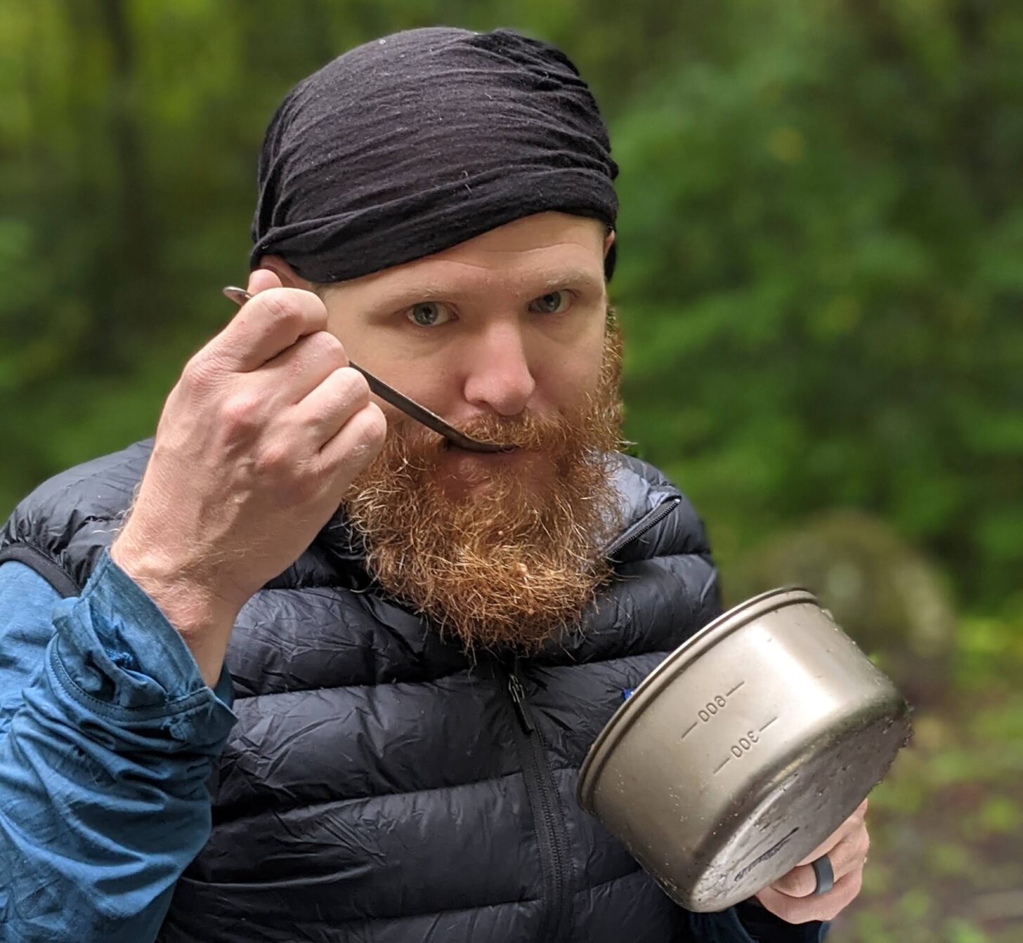 Meal testing in Great Smoky Mountains National Park. Photo: Nick Ramey