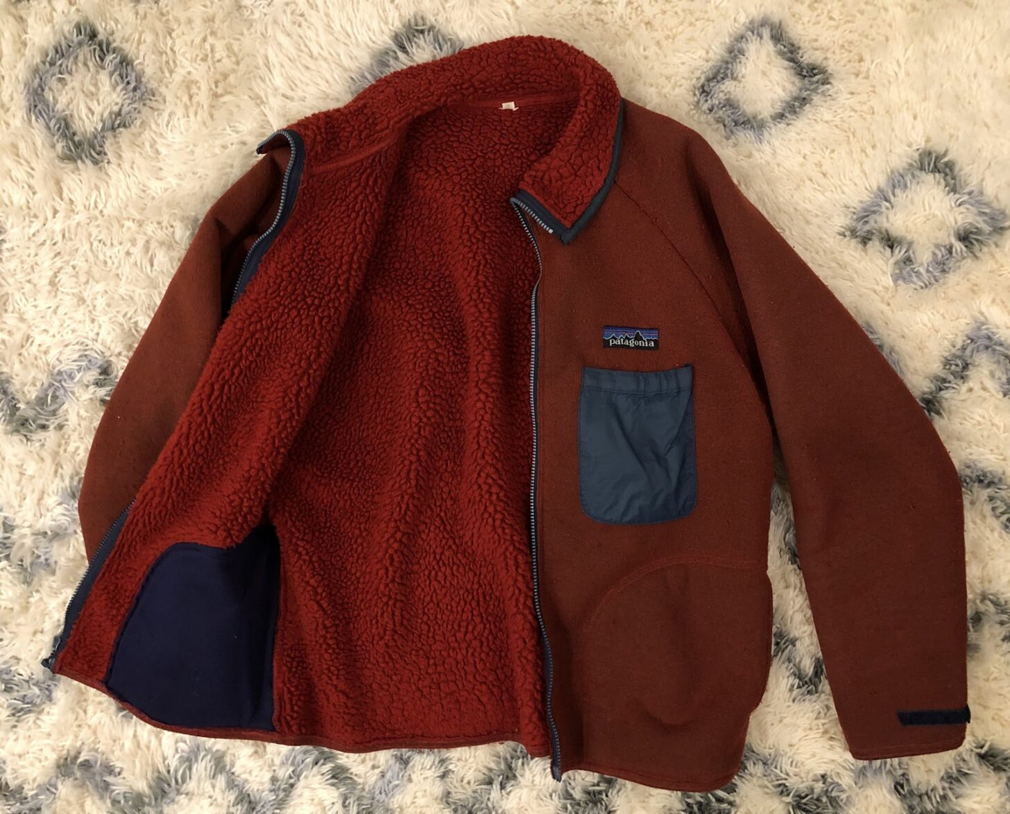 a red jacket