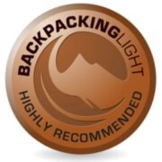 text reads Backpacking Light - highly recommended.