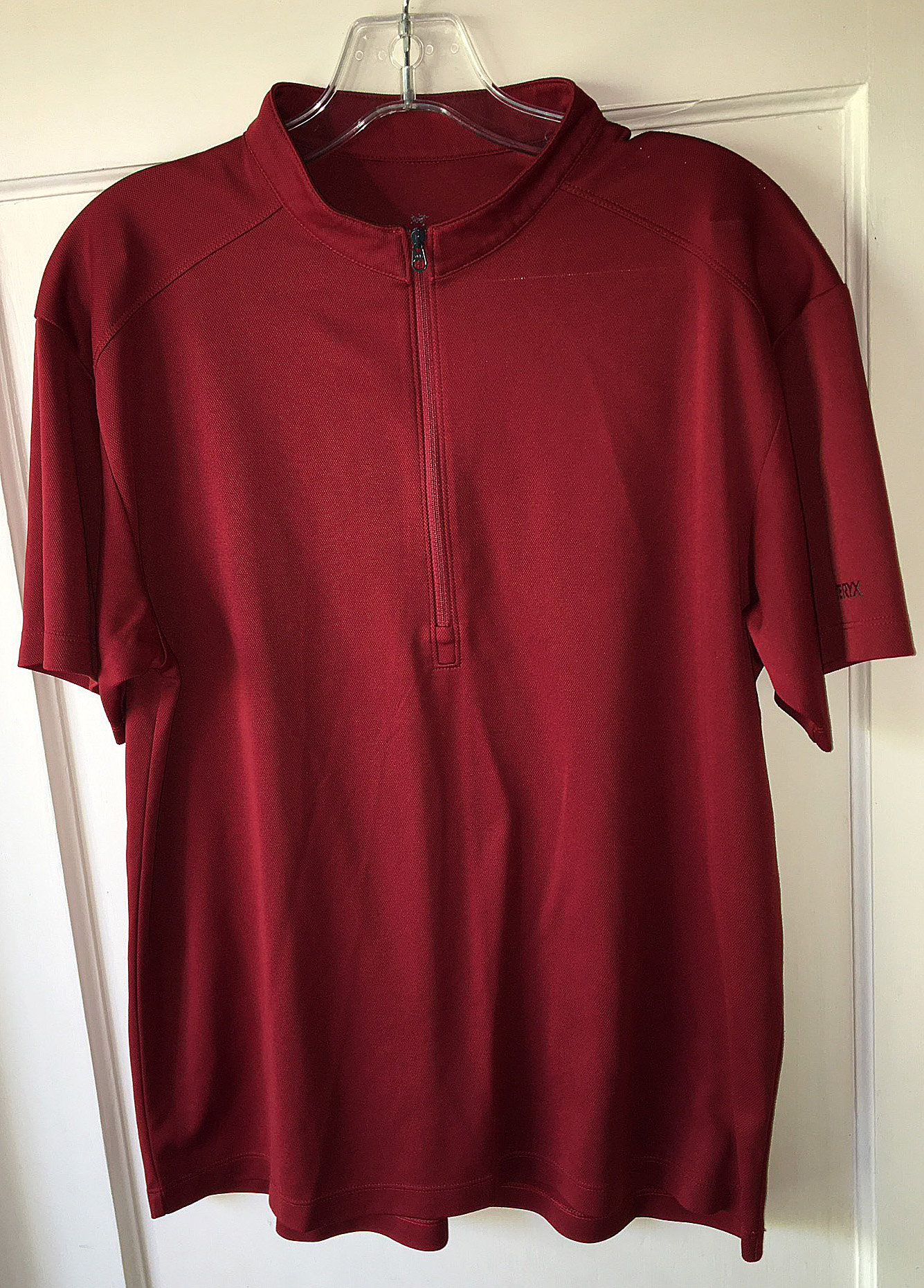 Arcteryx 1/2 Zip Short-Sleeve Performance Pullover Top Shirt - Red ...
