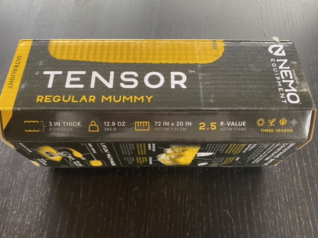 Nemo tensor regular mummy new in box**$90 - Backpacking Light