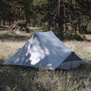 tarptent dipole shelter pitched in a meadow