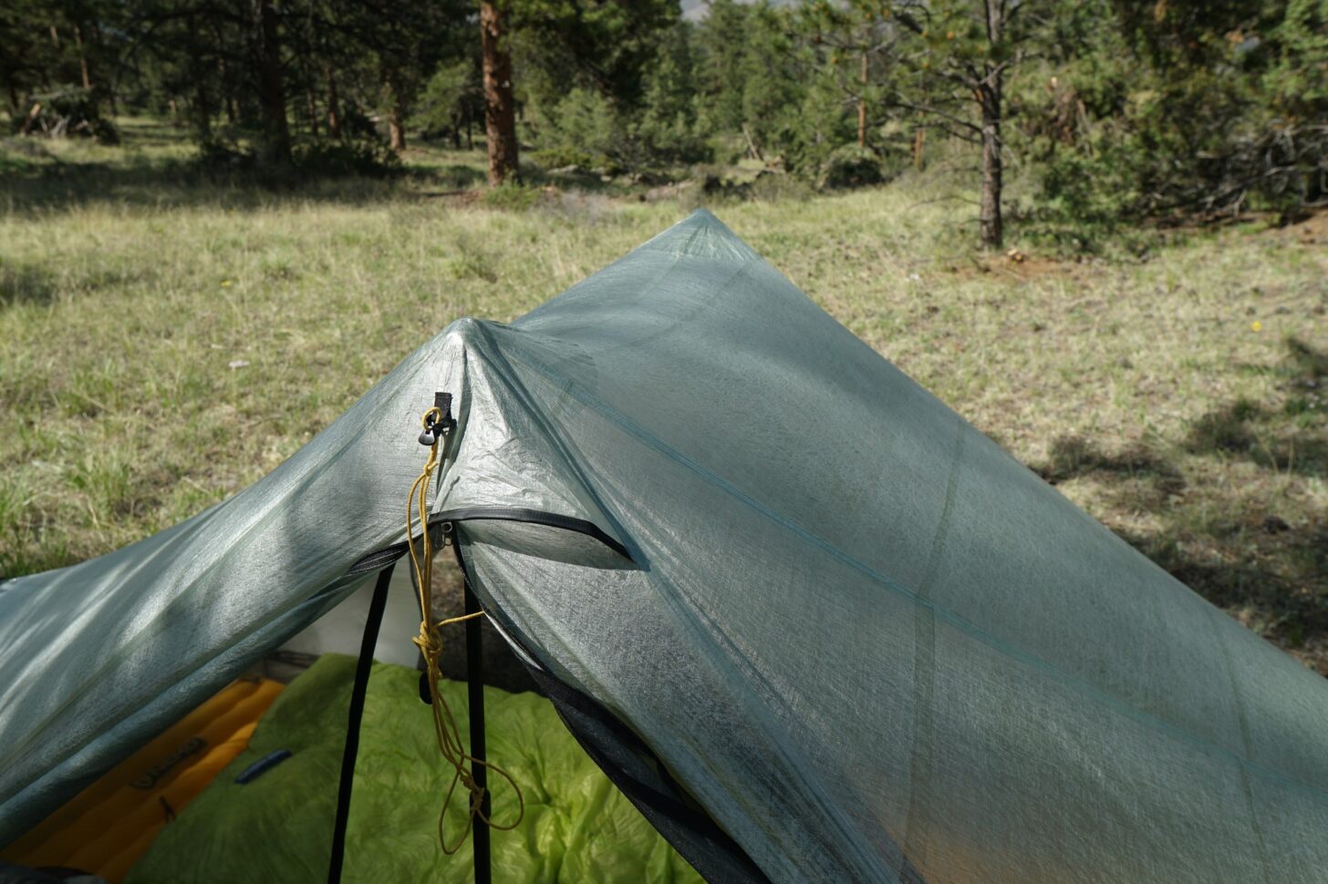 a medium shot of the ridgeline of the Tarptent Dipole
