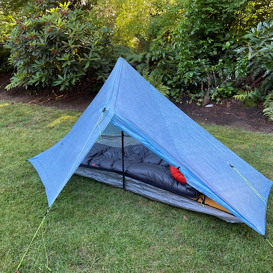 Zpacks Plex Solo Tent  トレッキングポール セット色はブルーです
