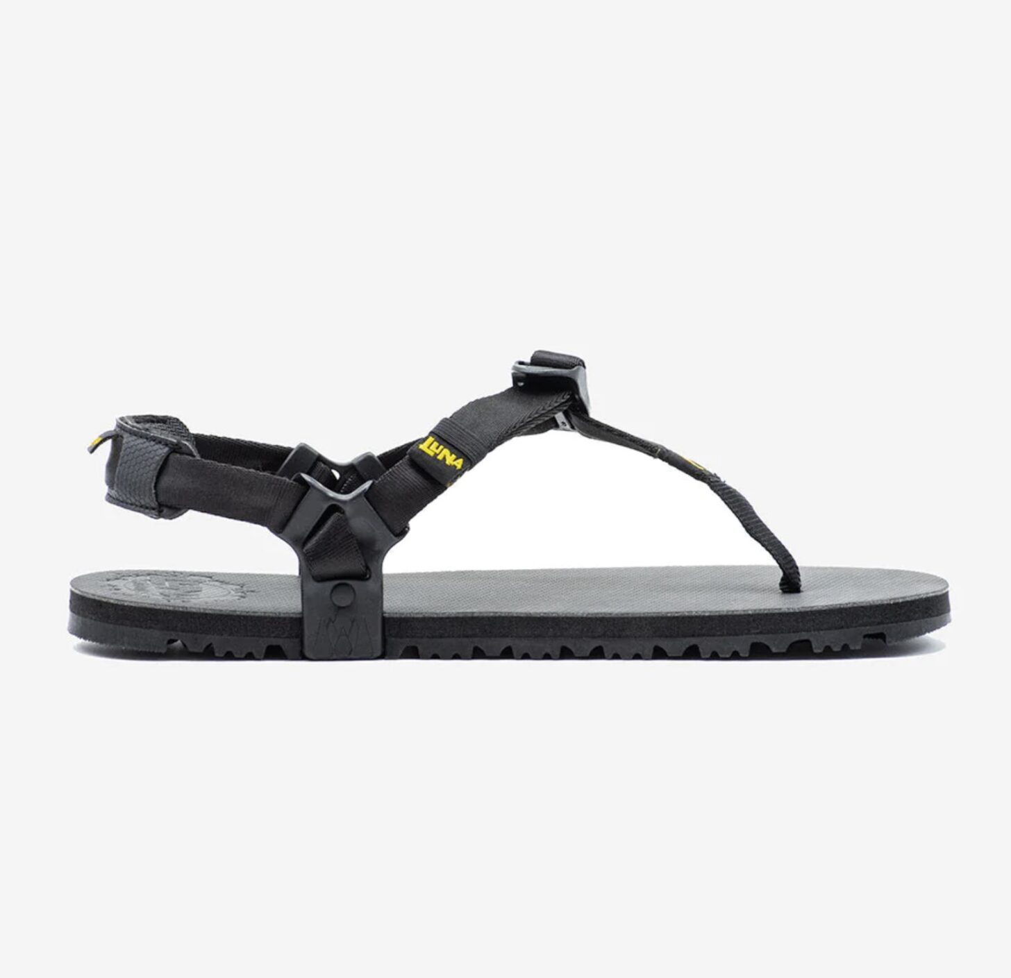 a photo of a luna sandal on a white background