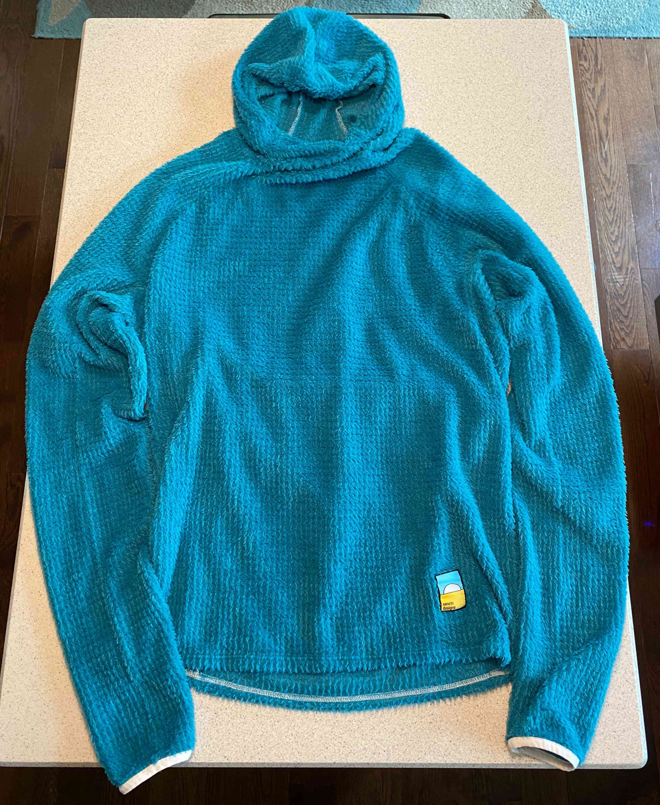 SOLD - Senchi Designs Men's Merlin Polartec Alpha Hoodie - Large - Teal