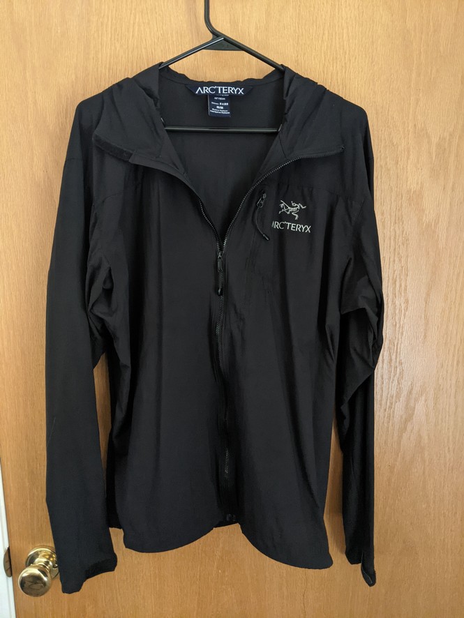 Arc'teryx Men's Squamish Wind Shirt (Black, Size Medium