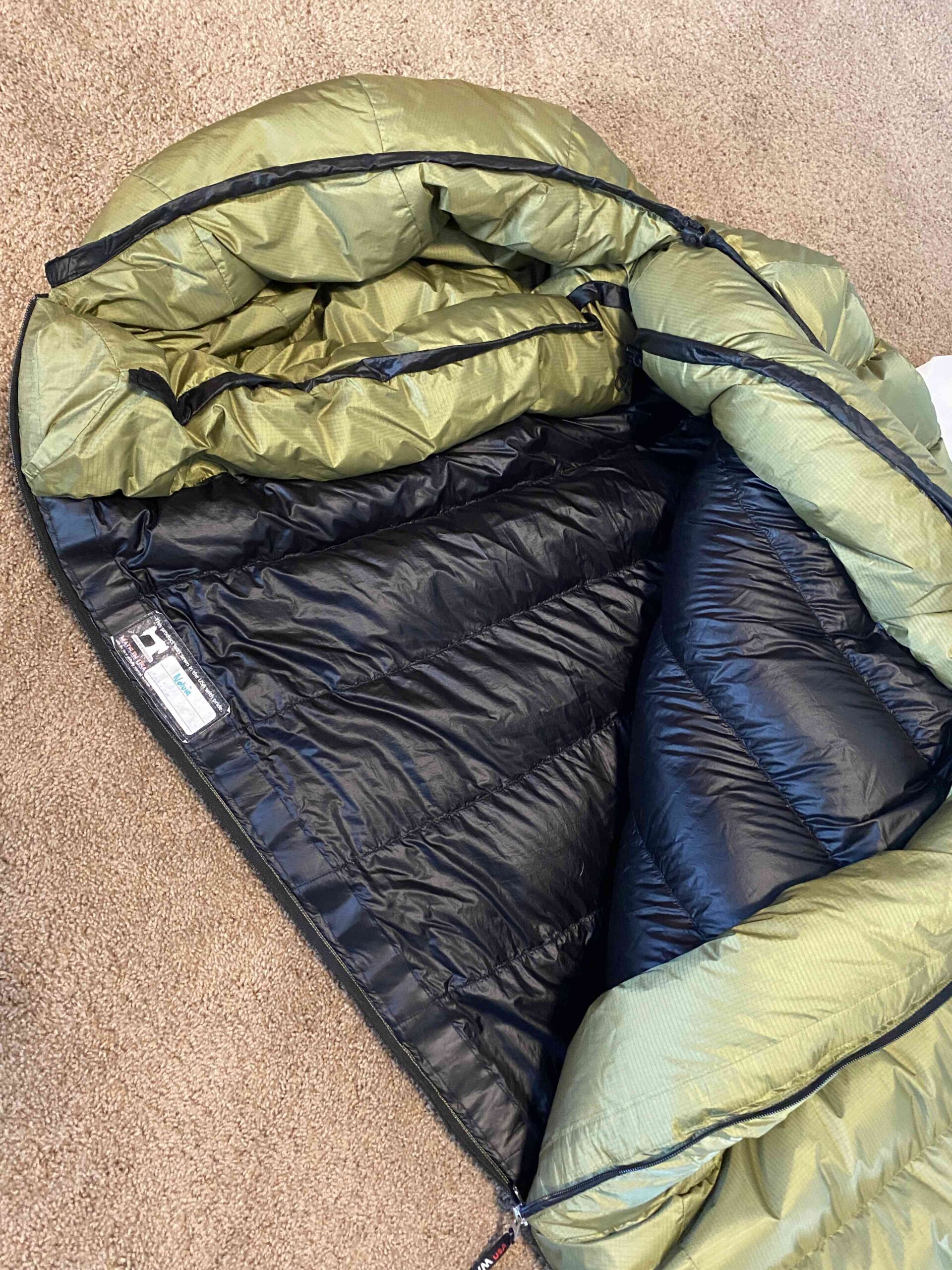 SOLD - Western Mountaineering Badger GWS - 15 Deg Sleeping Bag - 6 ft ...