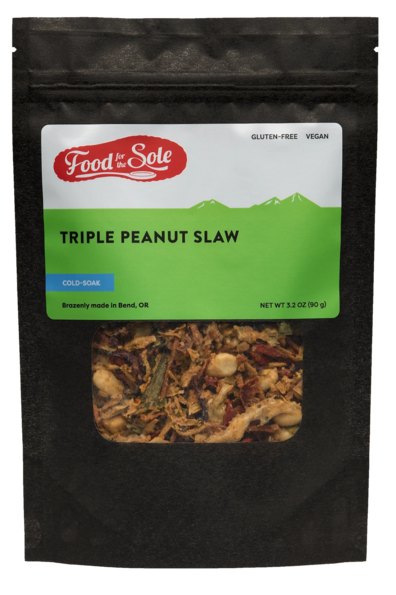 packaged food reading: food for the sole / gluten-free, vegan / triple peanut slaw