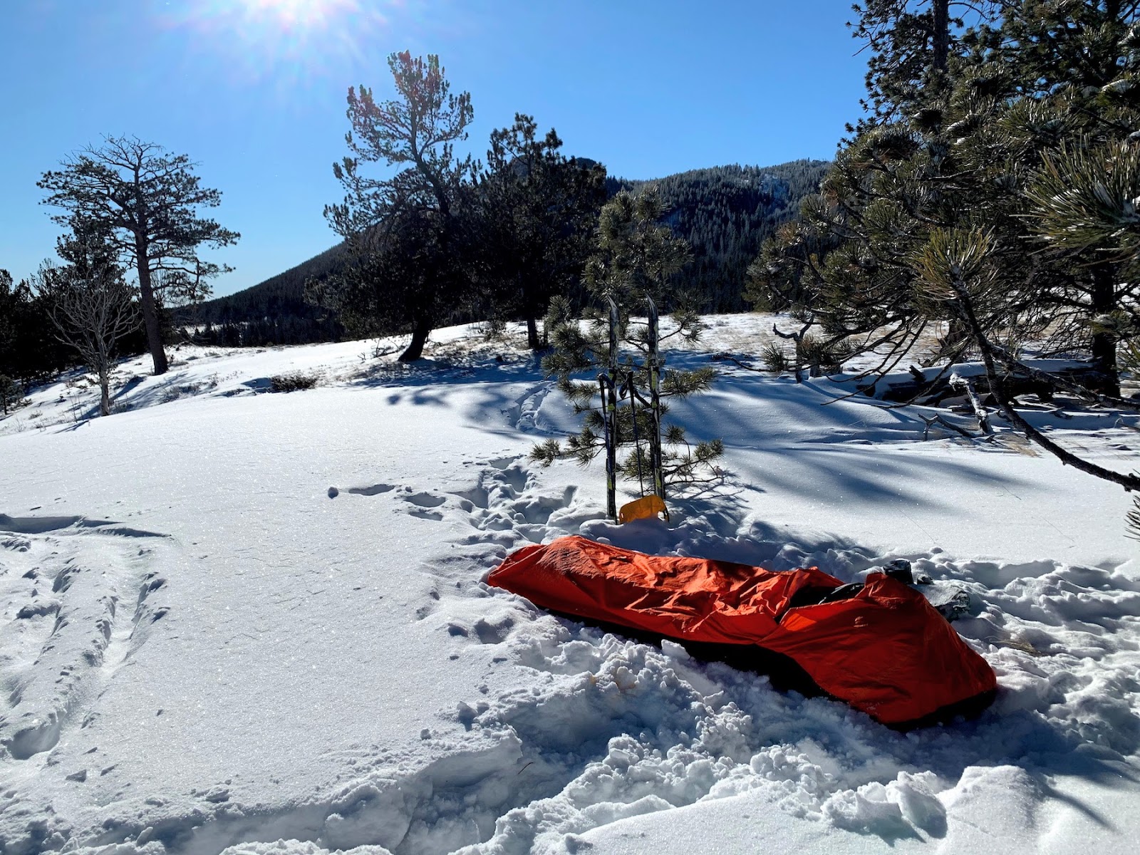 Bivy and snow