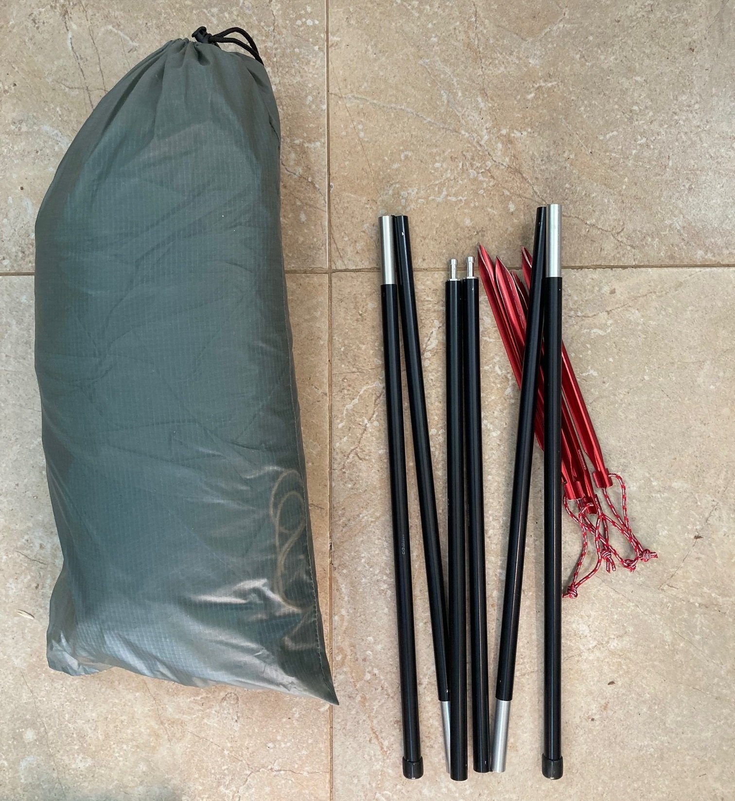 2016 Tarptent Notch. Comes with poles and MSR Groundhog stakes. Plus