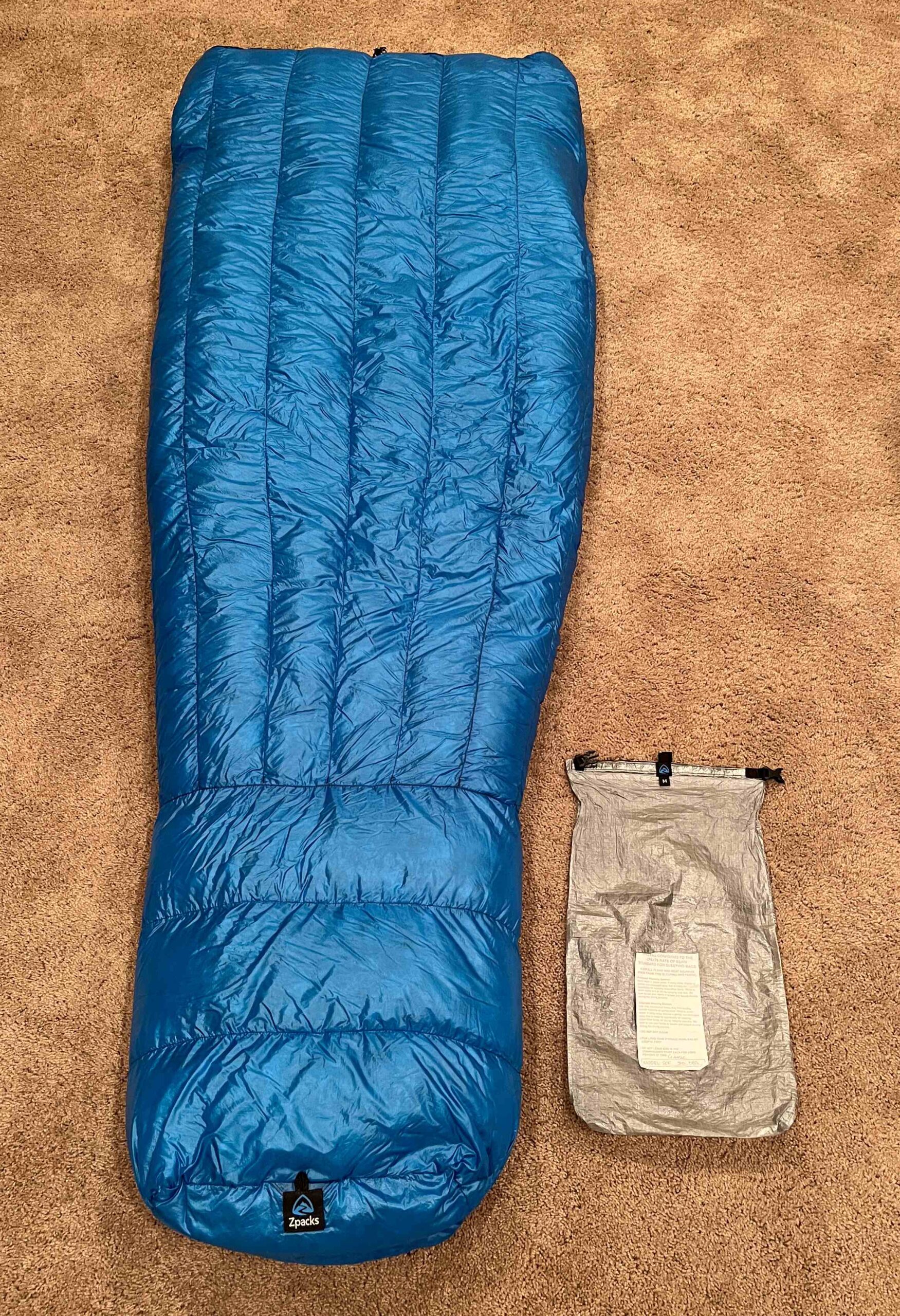 (SOLD) 2023 Zpacks 20F Classic Sleeping Bag - Medium Standard - Azure ...