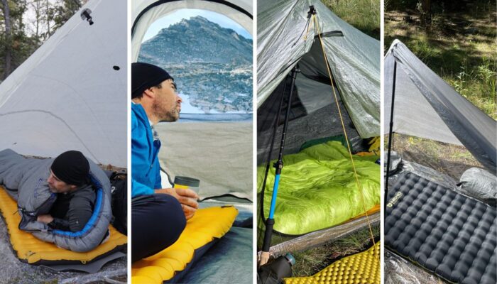 man sleeping on ground in tents