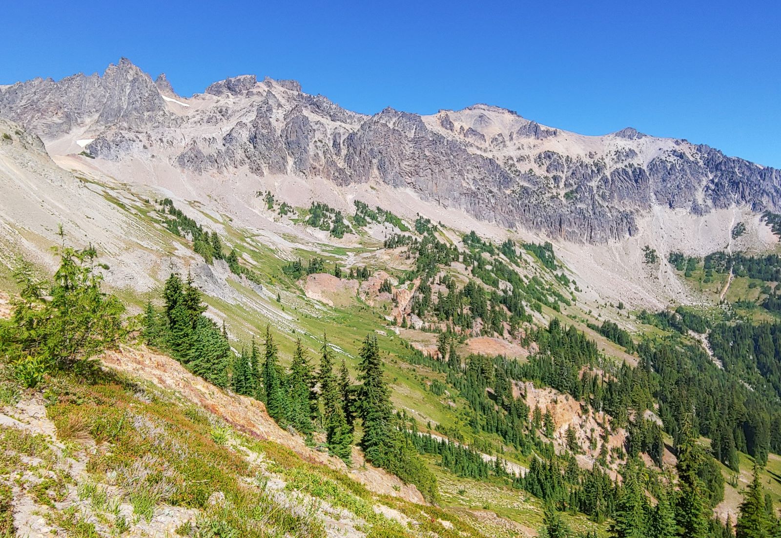 a picture of alpine terrain