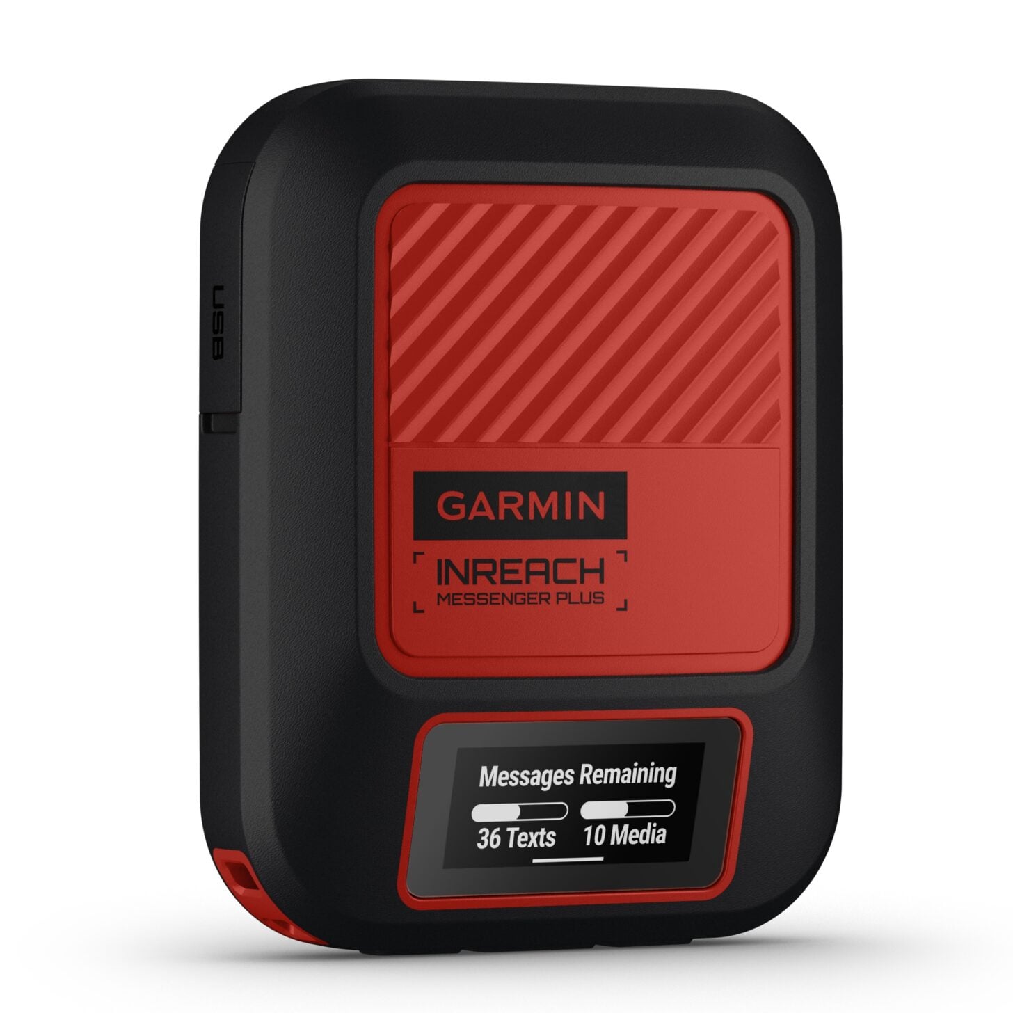 Garmin inReach Messenger Plus - a satellite communicator / messaging device that can transmit both photos and voice memos via the Iridium satellite network.
