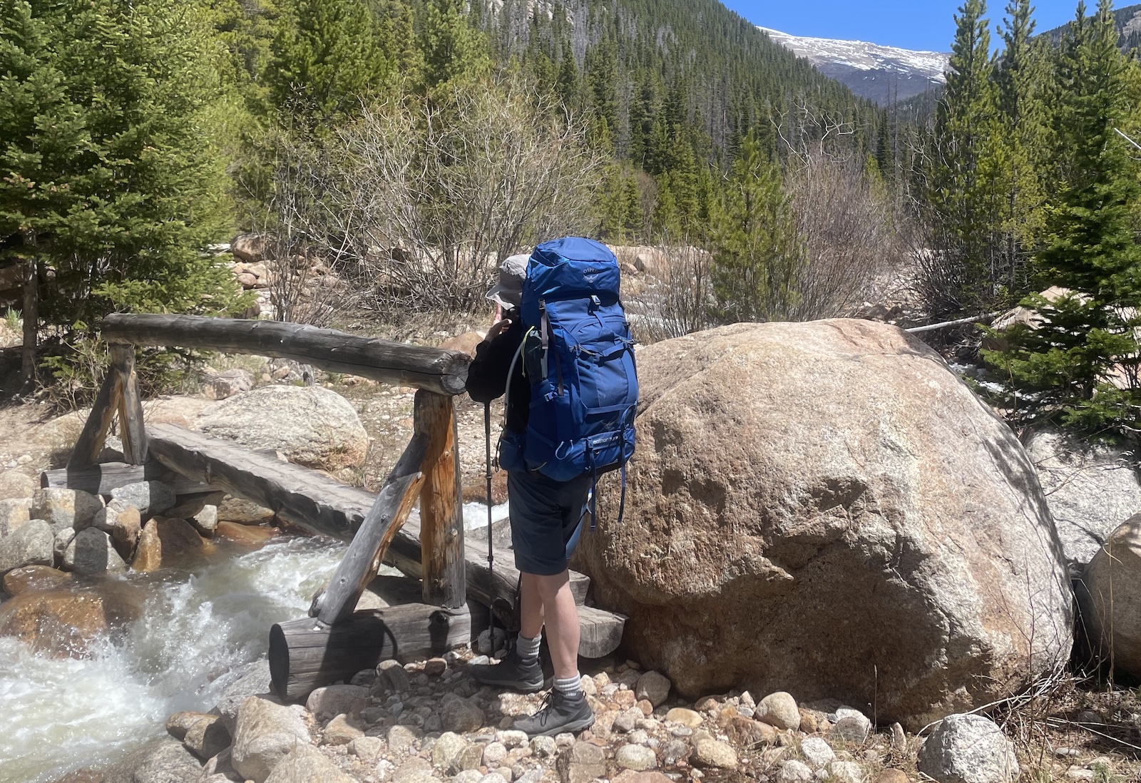 crossing a bridge