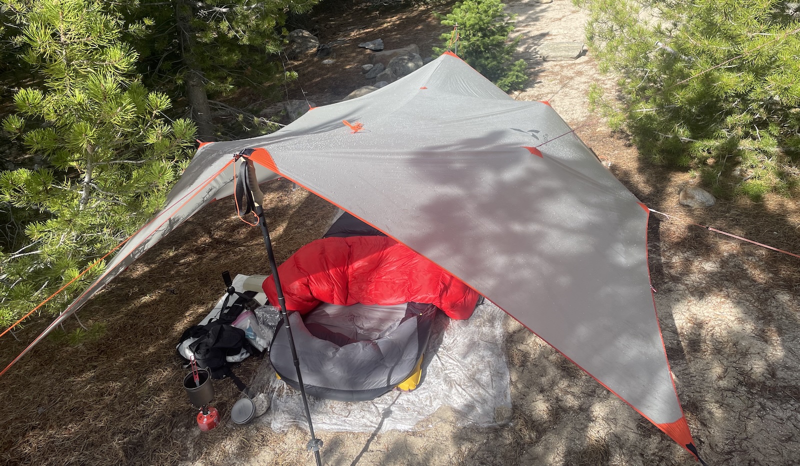 Quilts in a tarp