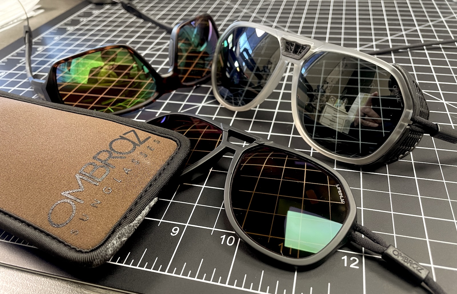 Ombraz Sunglasses on a table