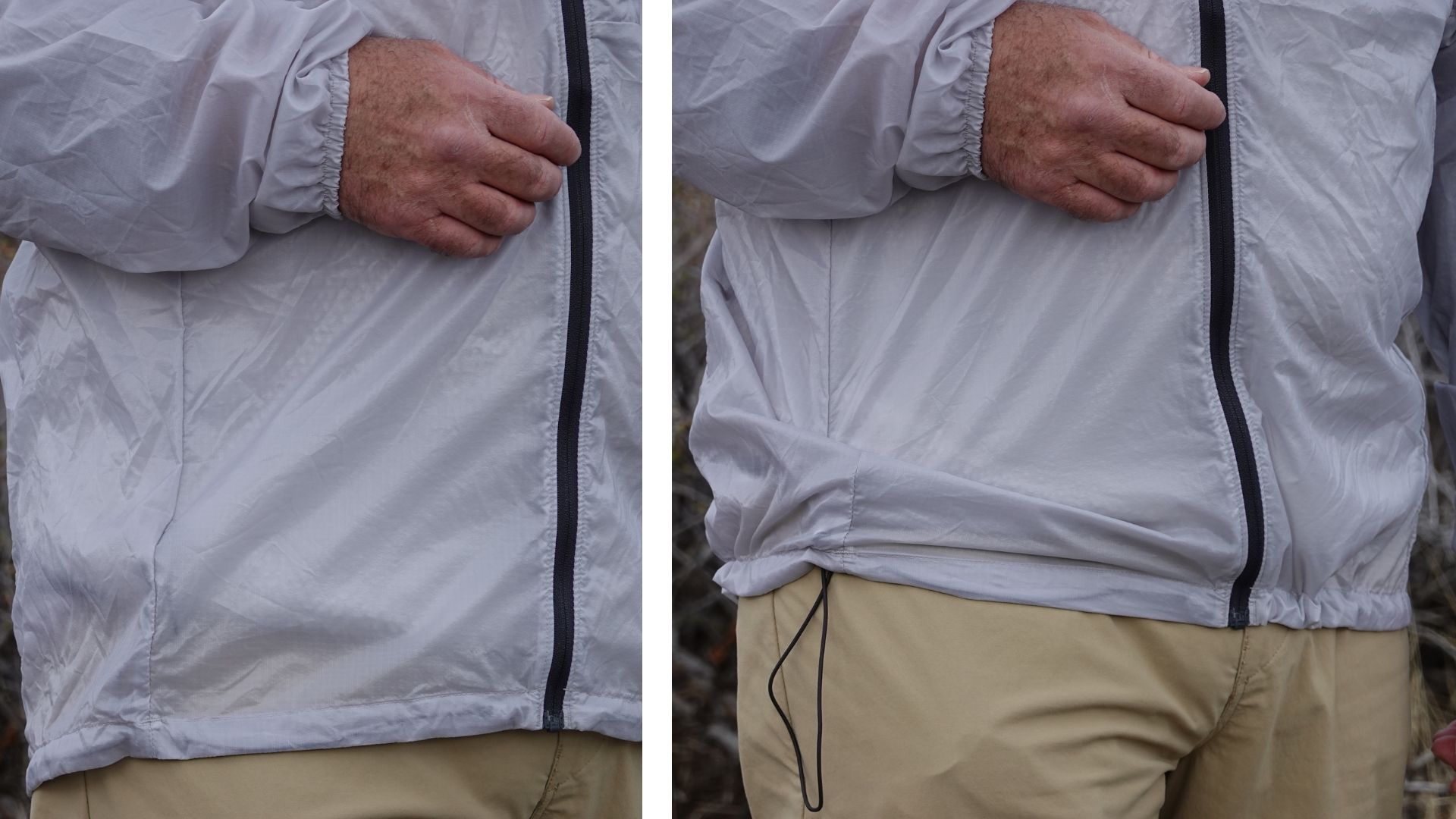 windshirt zippers