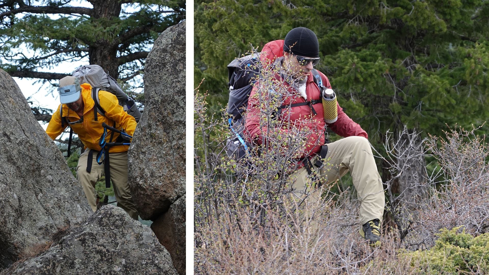 windshirts while bushwacking