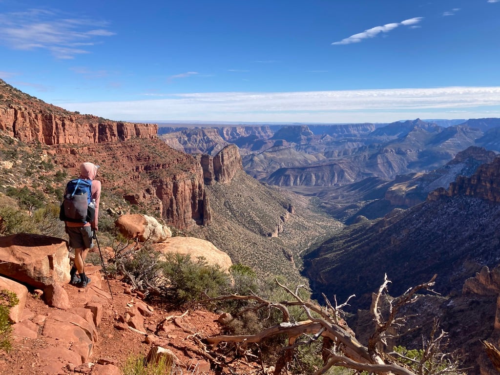 Jeff Podmayer looking into the Grand Canyon