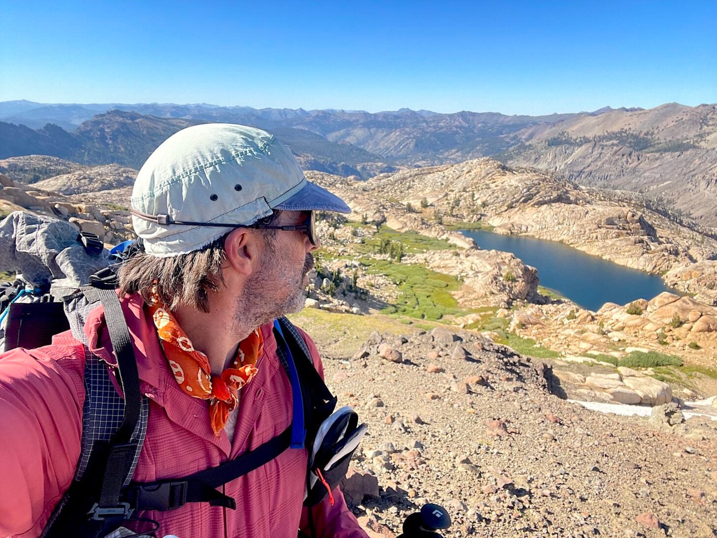 hiker in the mountains