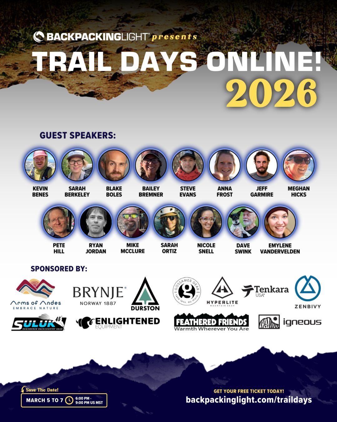 Trail Days Online 2026 - Free live online conference