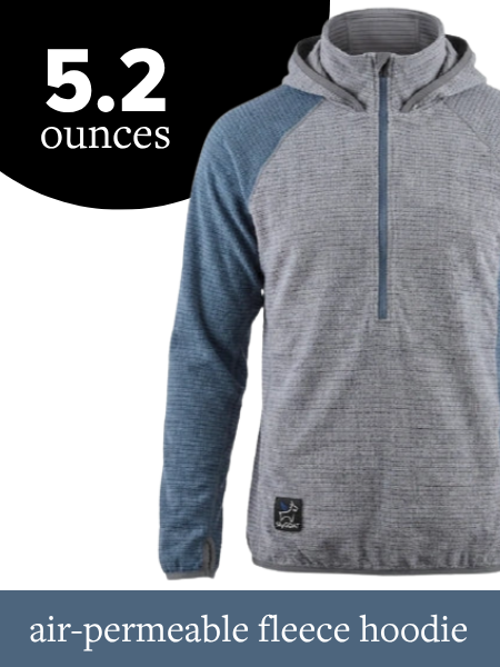 Air-Permeable Fleece Hoodie