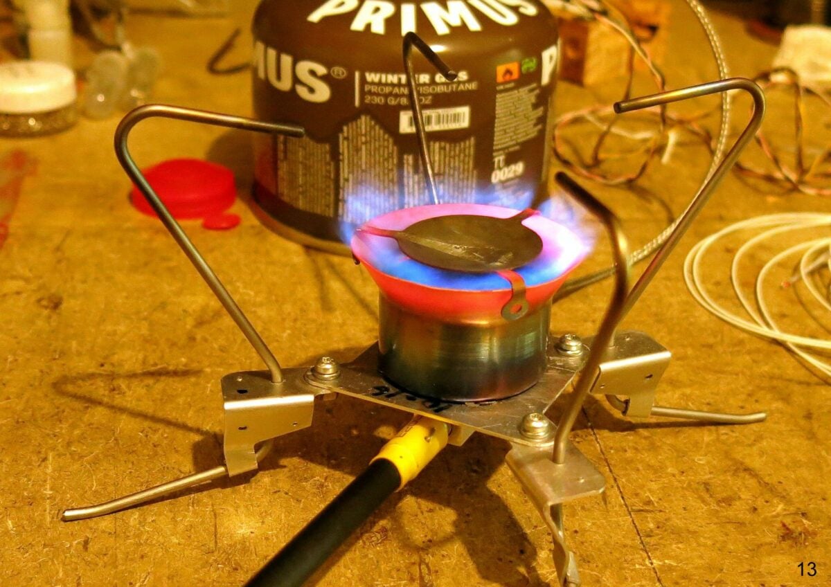 MYOG: SUL Remote Inverted Canister Winter Stove V8
