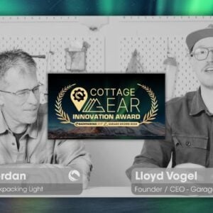 cottage gear innovation awards - ryan jordan and lloyd vogel of backpacking light x garage grown gear