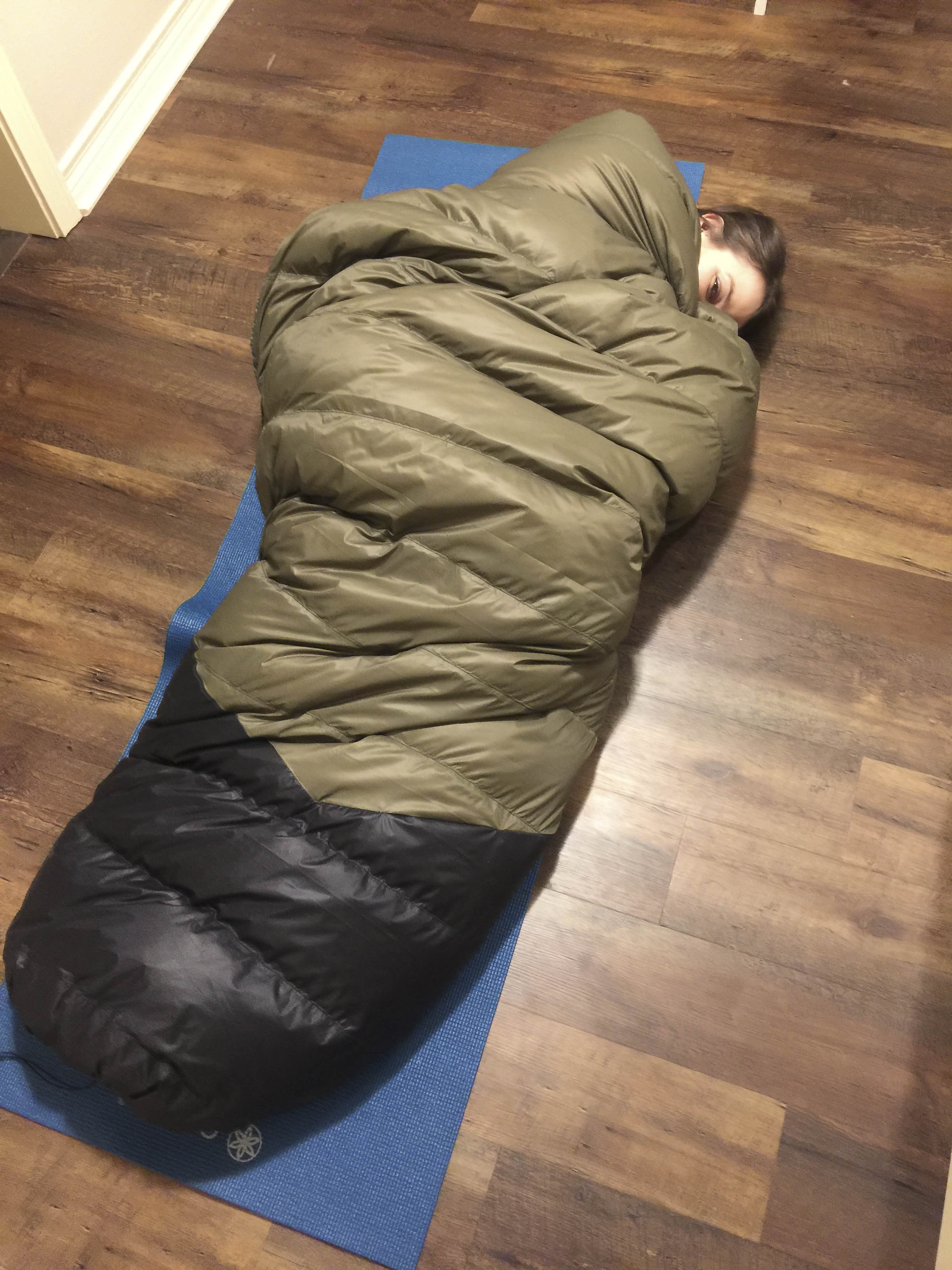 My completed 20 degree 850 down quilt. - Backpacking Light
