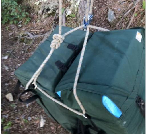 How to hang a Bear Bag for hiking and camping