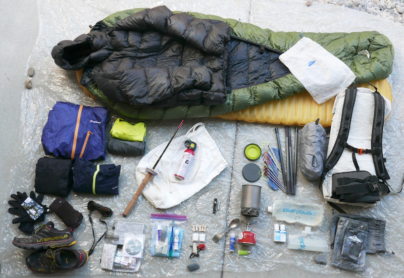 Photos of All Your Gear Laid Out - Backpacking Light