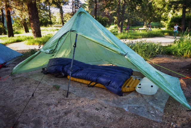 My cf SMD Deschutes tarp set up with EE Revelation